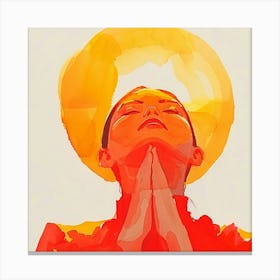 Woman Praying 1 Canvas Print