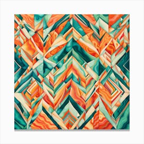 A Mesmerizing Pattern Art Inspired By The Dynamic Spirit Of Miamis Street Patterns, 220 Canvas Print