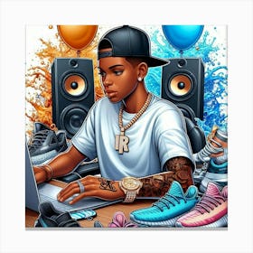 Rap Artist Canvas Print