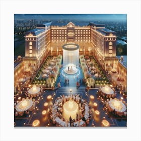 Five star hotel Canvas Print