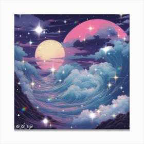 Cancer Moonlite  Canvas Print