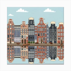 Amsterdam Cityscape 1 Canvas Print