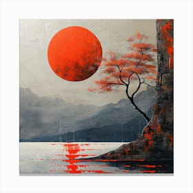 Red Sun Canvas Print