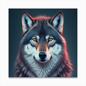 Wolf Portrait Canvas Print