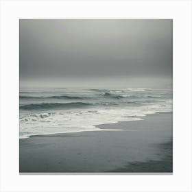 Stormy Day At The Beach 2 Canvas Print