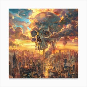 Skull In The Sky 7 Canvas Print