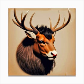 Deer Head 19 Canvas Print