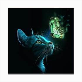 Butterfly Cat 1 Canvas Print