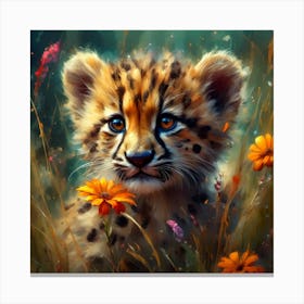 Cheetah Cub Canvas Print