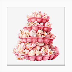 Pink Popcorn 15 Canvas Print