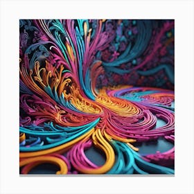 3d Art 2 Canvas Print