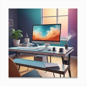 Desktop Canvas Print