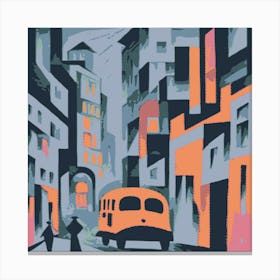 Abstract City Street 8 Canvas Print
