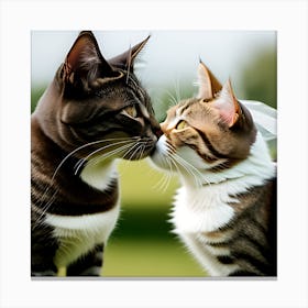 Cats Wedding Canvas Print