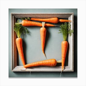 Carrots In A Frame 37 Canvas Print