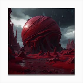 Red Sphere Canvas Print