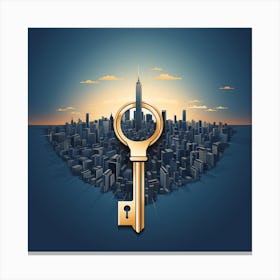 Key To The City 1 Canvas Print