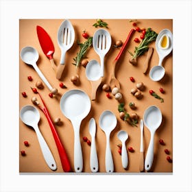 Cooking Utensils Canvas Print