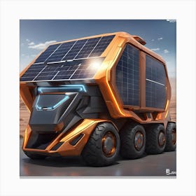 Solar Powered Truck Canvas Print