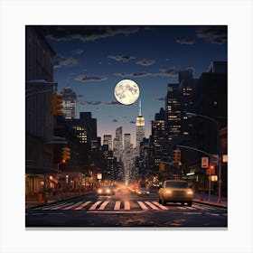 City At Night Canvas Print