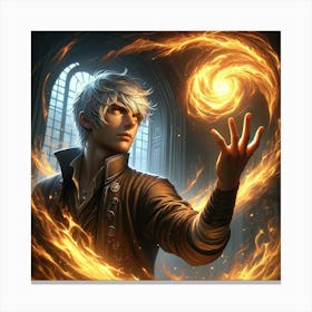 Lucian Ashheart Flame Manipulation Canvas Print