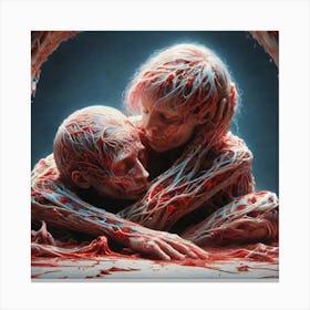 'Blood And Flesh' 2 Canvas Print