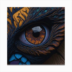 Eye Of The Owl Canvas Print