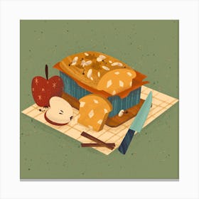 Apple Bread Canvas Print