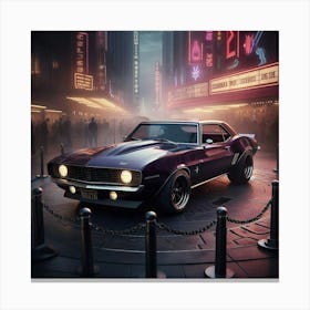 Old muscle car Canvas Print