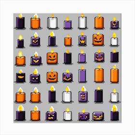 Halloween Candles 1 Canvas Print