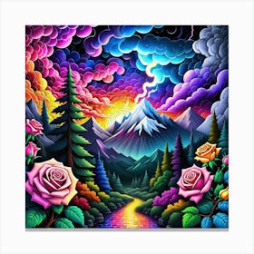 Psychedelic Painting 3 Canvas Print