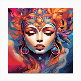 Sacred Femininity Unveiled Canvas Print