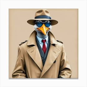 Detective Goose 1 Canvas Print