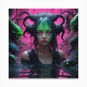 Demon Girl Canvas Print