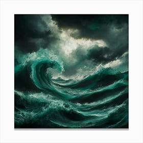 Stormy Sea 3 Canvas Print