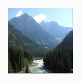 Mountain Stream - Mountain Stream Stock Videos & Royalty-Free Footage Canvas Print