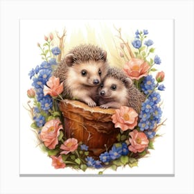 Hedgehogs 7 Canvas Print