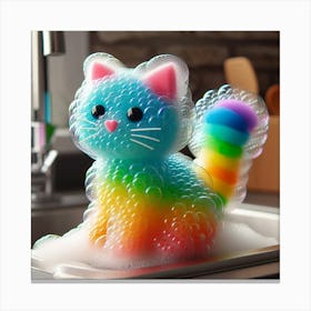 Rainbow Cat 1 Canvas Print