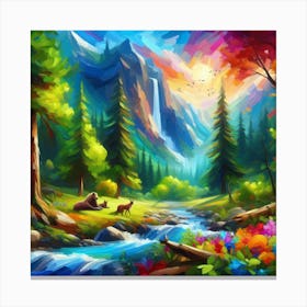 Landscape Painting 42 Canvas Print