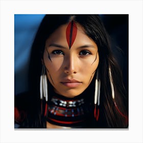 Native American Woman Canvas Print