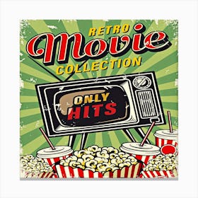 Retro Movie Collection Canvas Print