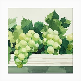 Grapes In The Window Canvas Print