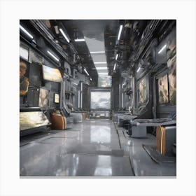 Sci-Fi Interior Canvas Print