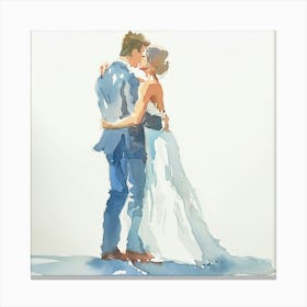 Watercolor Couple Dancing At Wedding 1718371440 3 Canvas Print