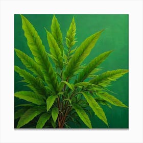 Default Original Landscape Plants Oil Painting 10 Canvas Print