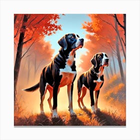 Swiss Mountain Dogs Canvas Print