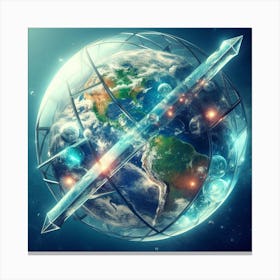 Earth In Space 17 Canvas Print