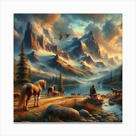 Journey Of The Horse Canvas Print