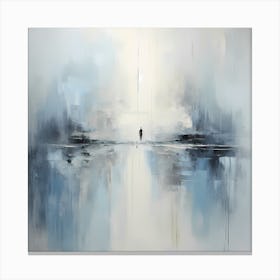 Tranquil Tones: Ethereal Brushwork Canvas Print