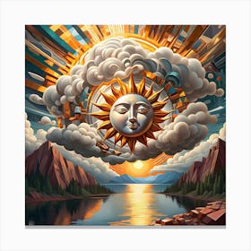 Golden Sun 21 Canvas Print